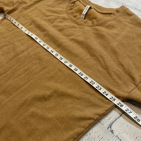 Athleta Relaxed Crewneck Sweatshirt in Camel Heather - Picture 15 of 16